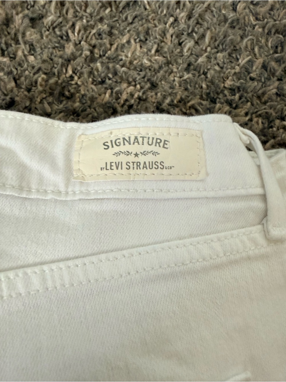Signature by Levi Strauss White Denim Pants